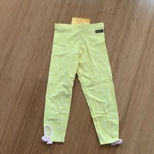 Matilda Jane yellow capri leggings. Size 10